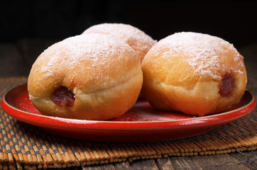 Donuts with jam