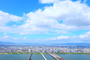 都市風景　大阪　日本