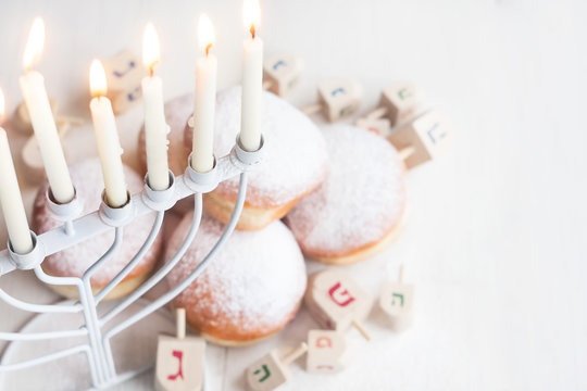 Jewish holiday Hannukah background