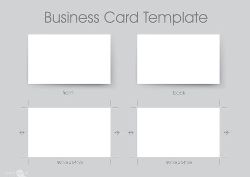 Business Card Template (90mm x 54mm CMYK)
