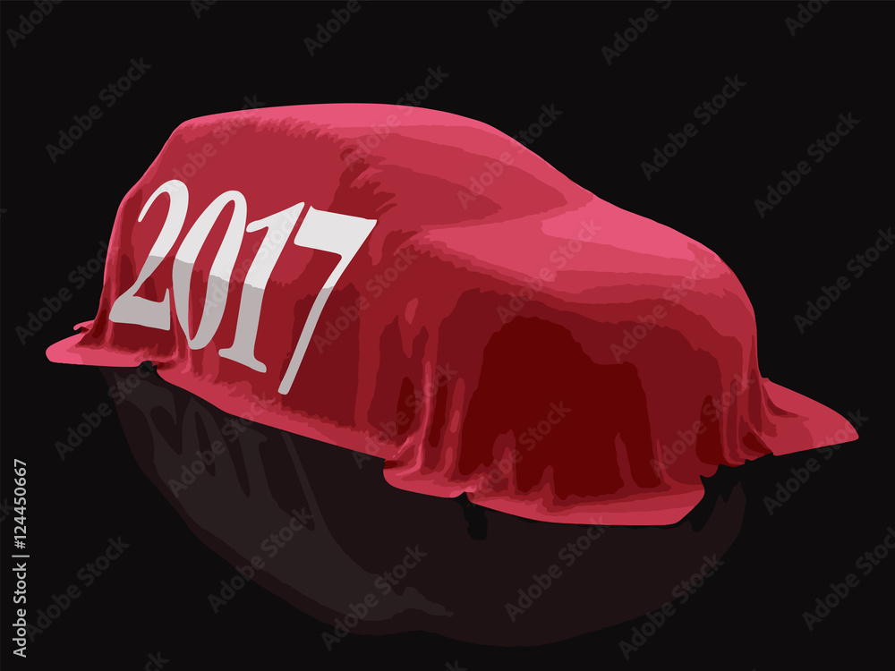Poster 2017 car. image with clipping path