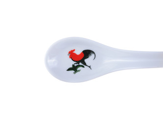 top view of the empty spoon