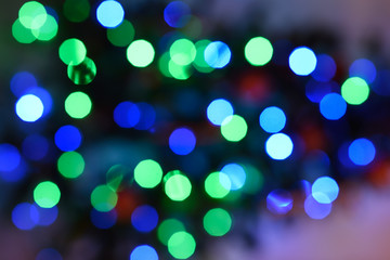 Glitter bokeh lights defocused background