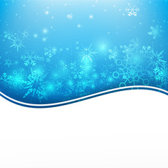 Snow fall with bokeh and lighting element abstract background ve