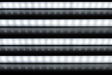 Obraz premium colour of led rigid strip lighht : four of led light line on red white