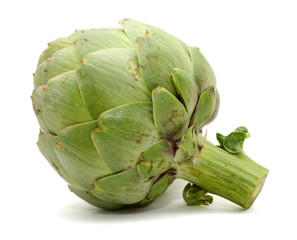 Fresh Artichokes isolated on white background