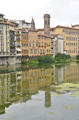 Reflejo en el rio Arno, Florencia