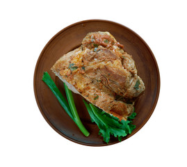 Lithuanian pork cooked ham