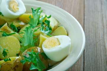 Finnish salad with new potatoes