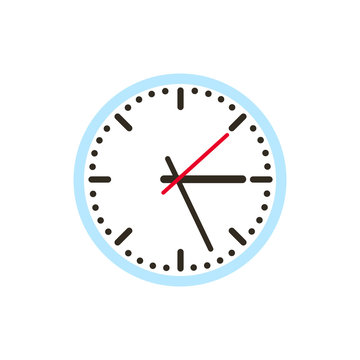 Wall watch icon vector