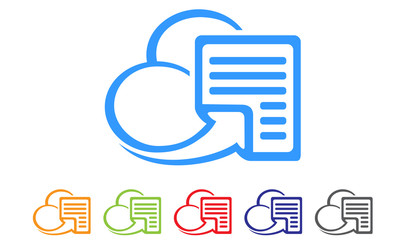  cloud document. logo design