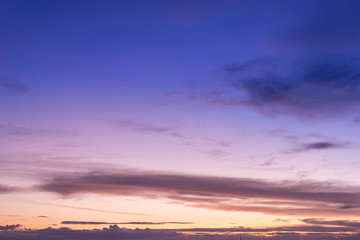 Fototapeta na wymiar Sunset sky background,sunset and beach