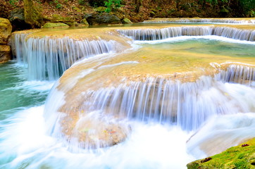 Arawan waterfall in Kanchanaburi Thailand