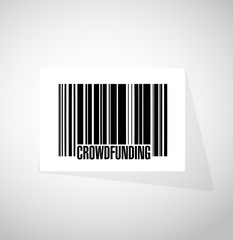 crowdfunding barcode sign concept
