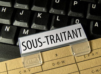 sous-traitant (travail, production)