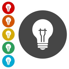 Light lamp sign icon. Idea symbol 