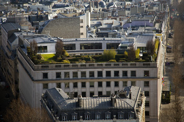 Plakat Paris view from Arc de Triumph, France