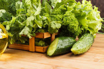 Set of different kind of greenery