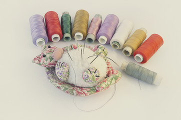 Needles and threads.