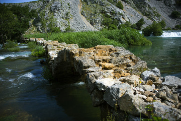 Kuda's bridge on Krupa river in Croatia