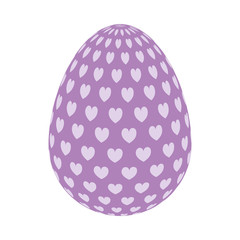 happy easter colorful egg over white background. vector illustration