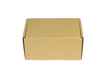 Post package isolated on white background.