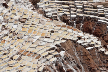 Terraced salt pans