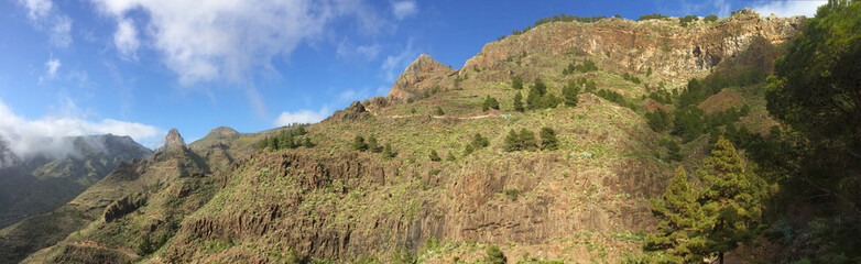 Fototapeta na wymiar La Gomera Mountains