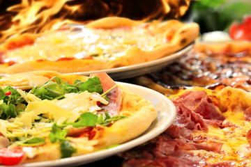 Fresh hot pizza