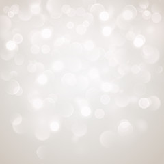 Abstract background with bokeh effect in white