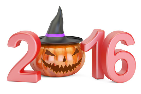 Halloween 2016 concept, 3D rendering