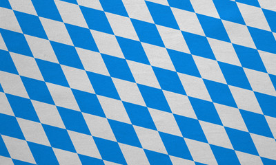Flag of Bavaria real detailed fabric texture