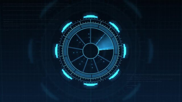 HUD Heads Up Display Scanner high tech target digital