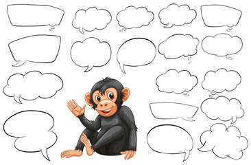 Monkey and different types of bubble speeches