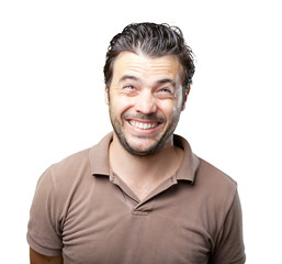 Obraz premium latin handsome gestures on white