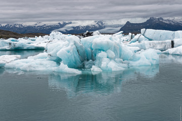 Lagune glaciaire de Jökulsárlón, en Islande