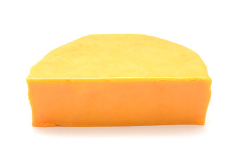 cheddar cheese isolated on white background