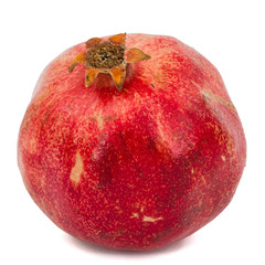 Ripe pomegranate, isolated on white background