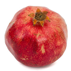 Ripe pomegranate, isolated on white background