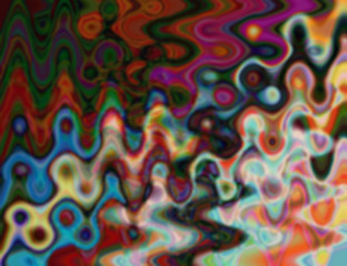 multicolored psychedelic wave. background