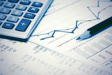Financial accounting stock market graphs analysis