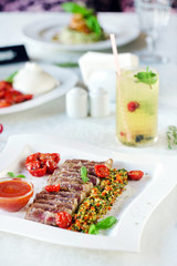 meat with vegetables
