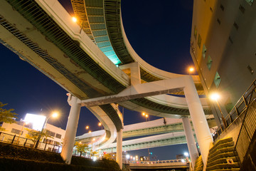 黒川ジャンクション　立体交差