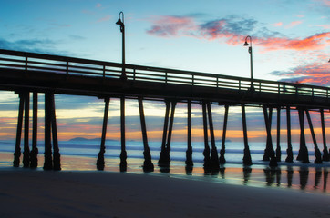 Naklejka premium Imperial Beach Pier