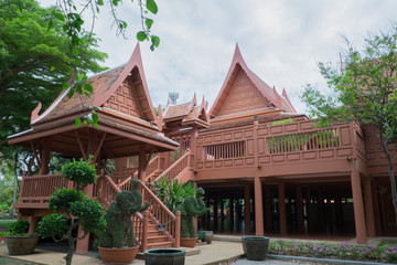 Thai House styles, Traditional Thai wooden house.