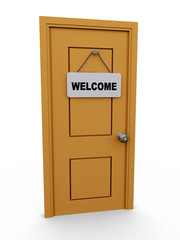 3d welcome door