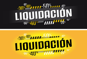 Liquidación - obrazy, fototapety, plakaty