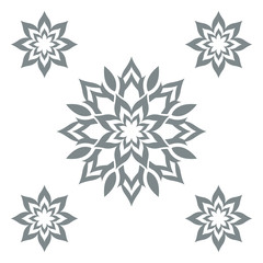 Abstract flower.Ornament Pattern.Decorative element.