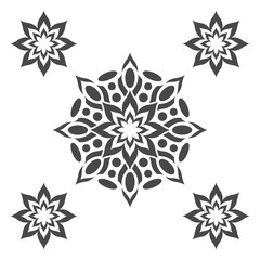 Abstract flower.Ornament Pattern.Decorative element.