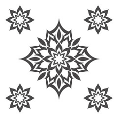 Abstract flower.Ornament Pattern.Decorative element.